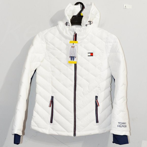 Tommy Hilfiger Ladies' Packable‎ Jacket WHITE - Picture 1 of 9